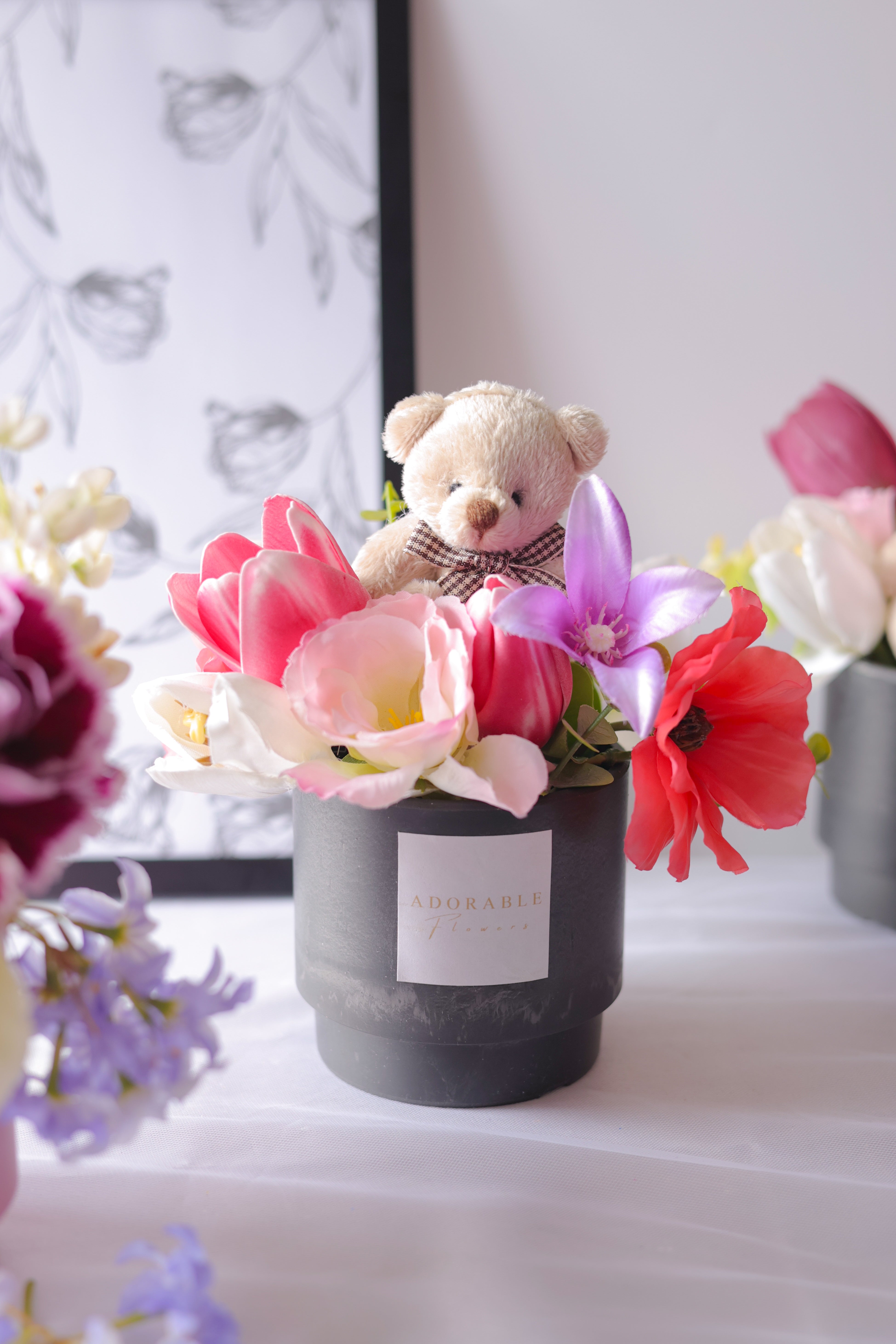 くまさんのフラワーポット