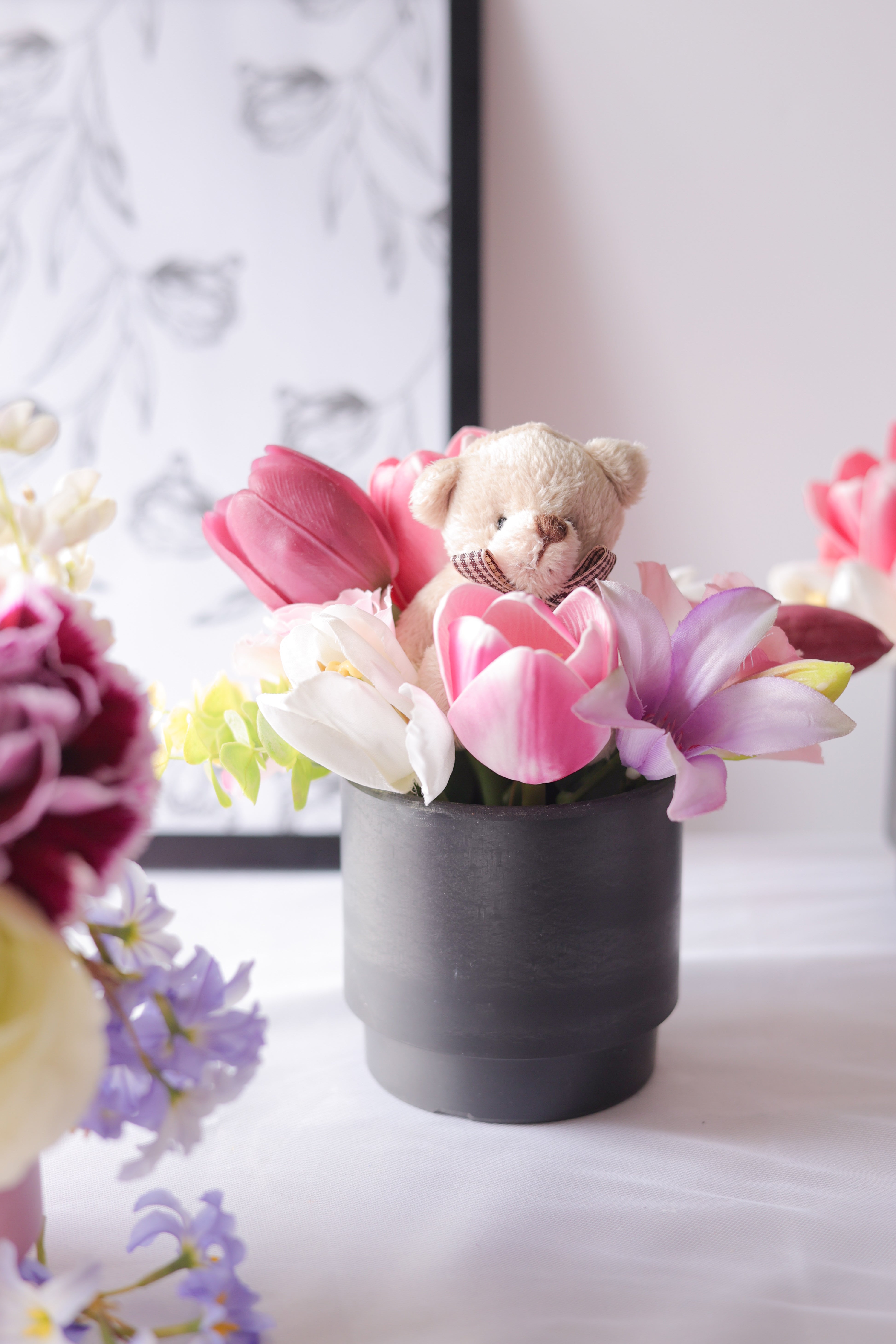 くまさんのフラワーポット