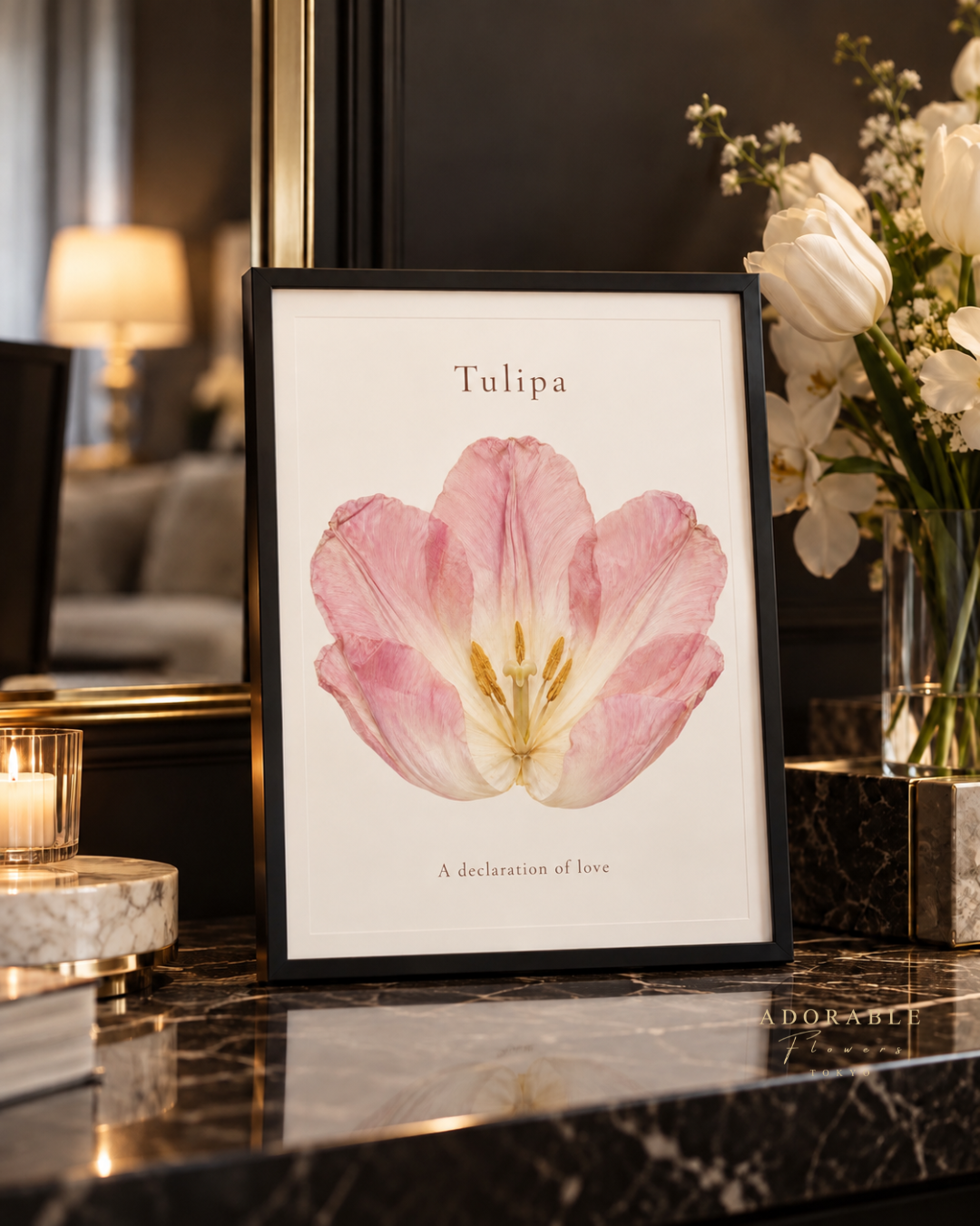 TULIPA Floral Art Print A5|チューリップのフローラルアートプリント A5