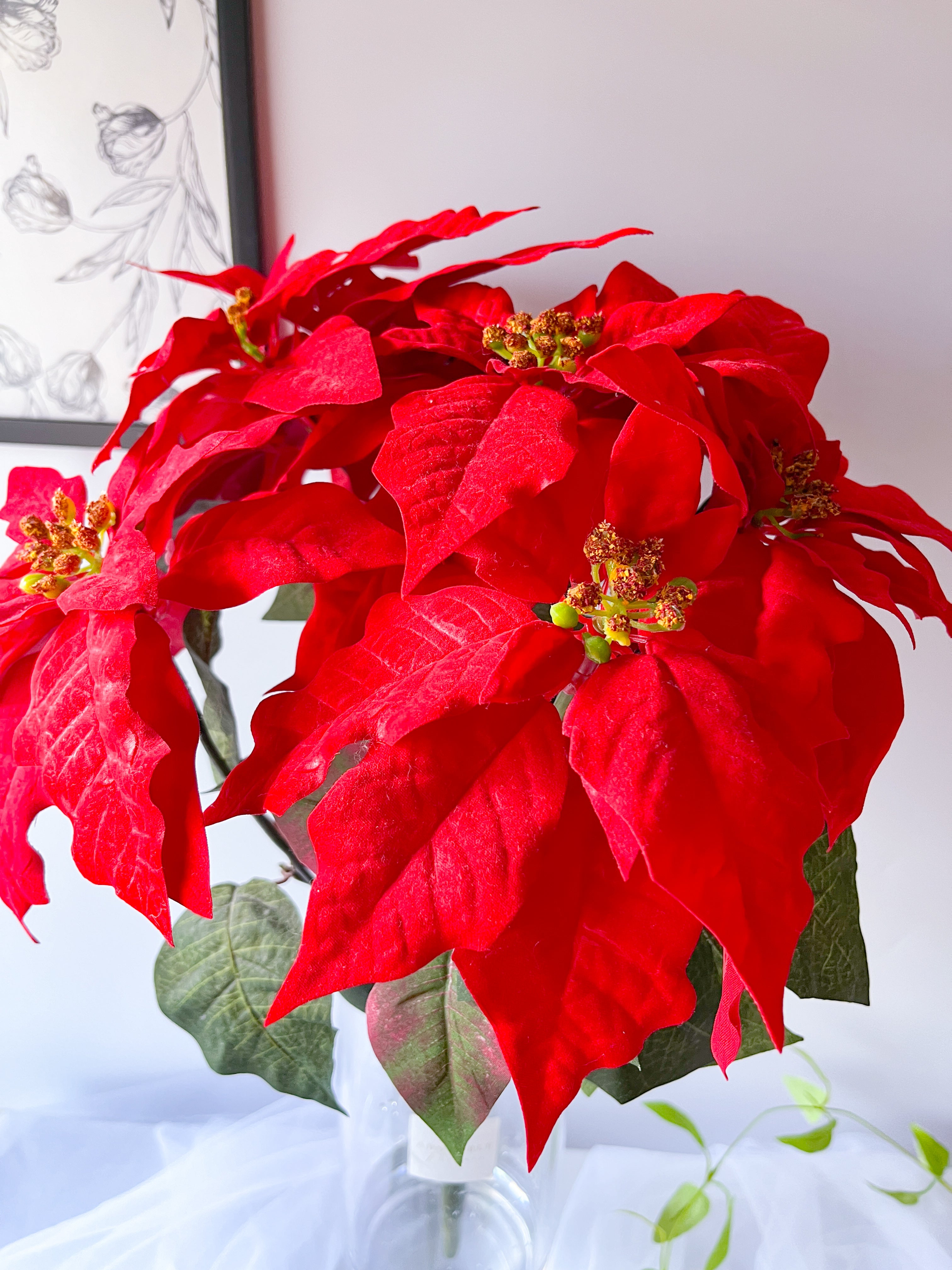 Poinsettia Rouge(ポインセチア・ルージュ)|アーティフィシャルフラワー