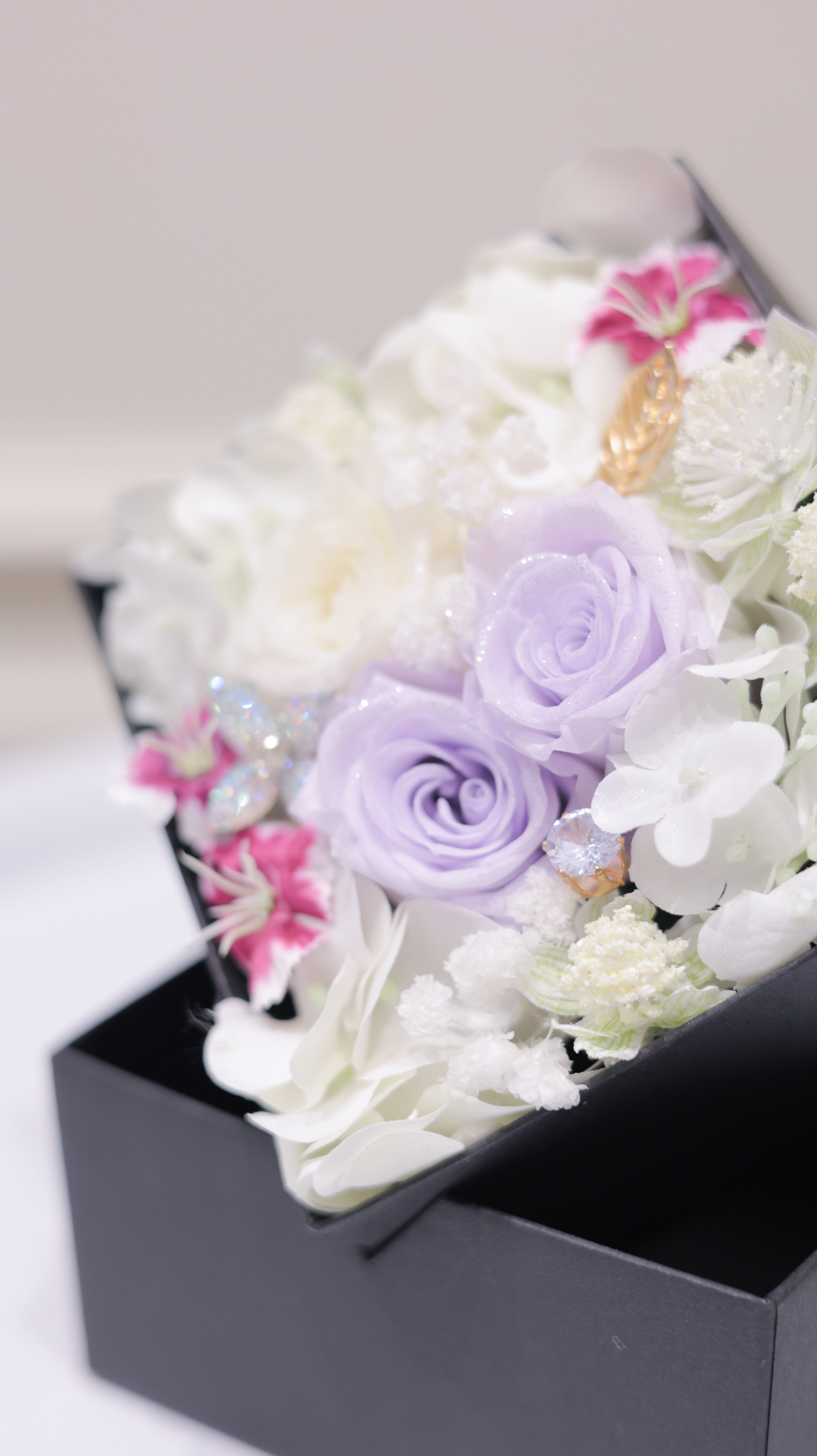 紫月コレクション エフェメール・エテルネル(ボックスフラワー)ギフトボックス入り