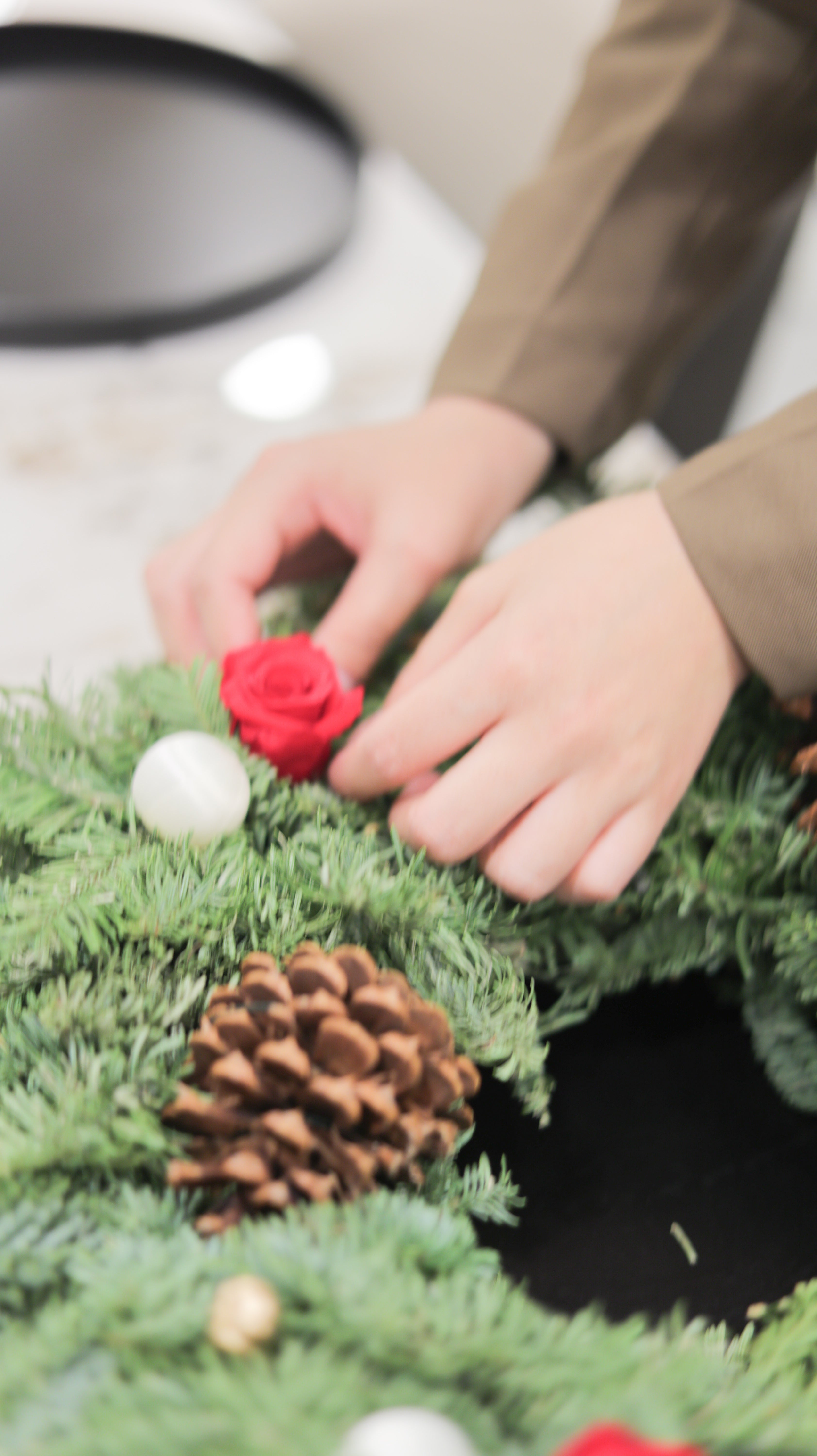 Fresh Big Wreath |フローリストおまかせ・プリザーブド付き