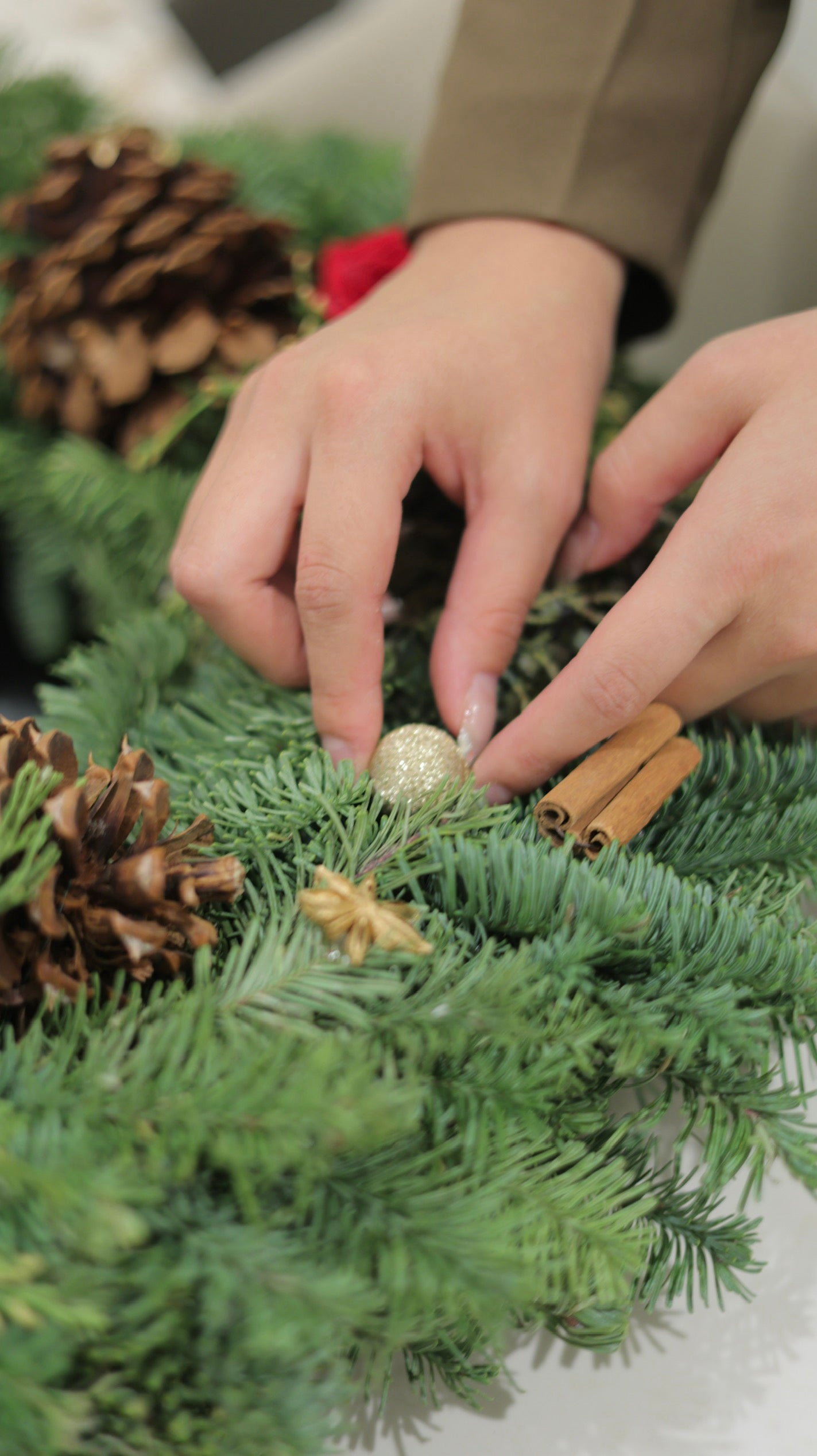 Fresh Big Wreath |フローリストおまかせ・プリザーブド付き