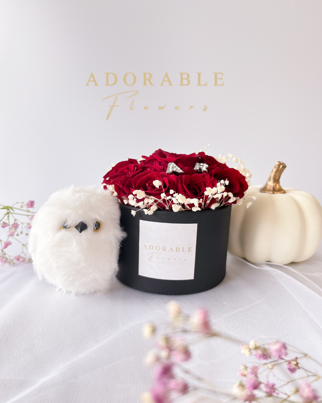 Rose Bear|プリザーブドローズのフラワーボックス&ベア