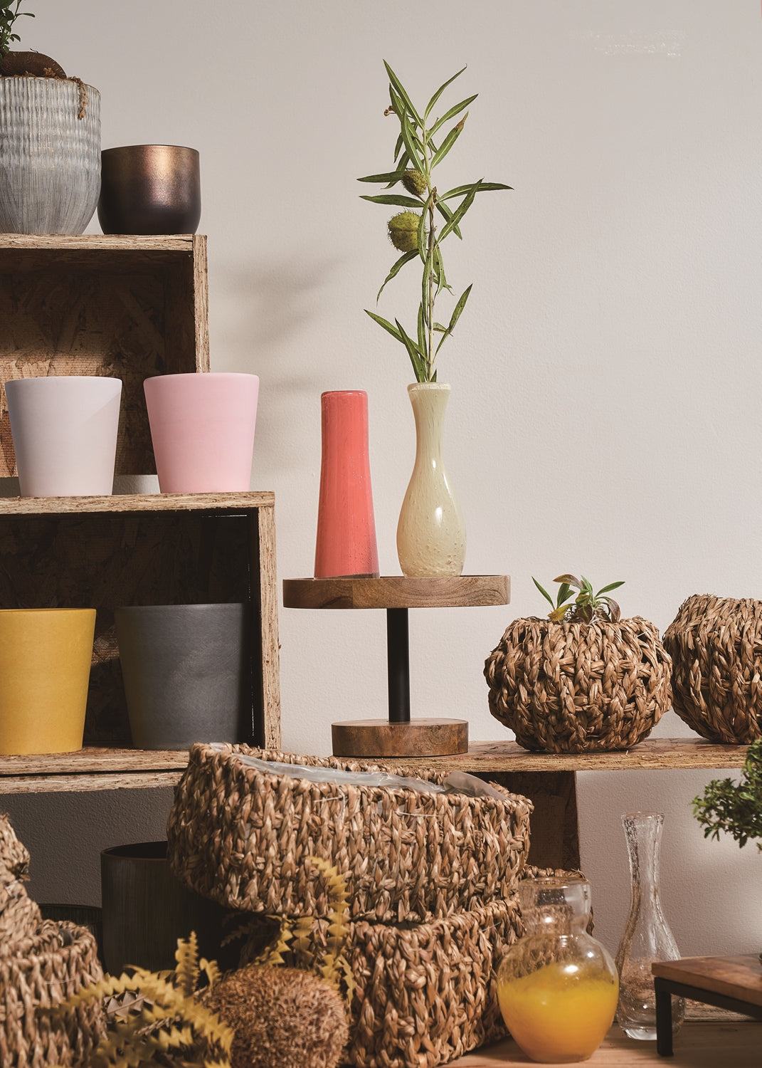 フラワーベース スリムモンベル マゼンタ