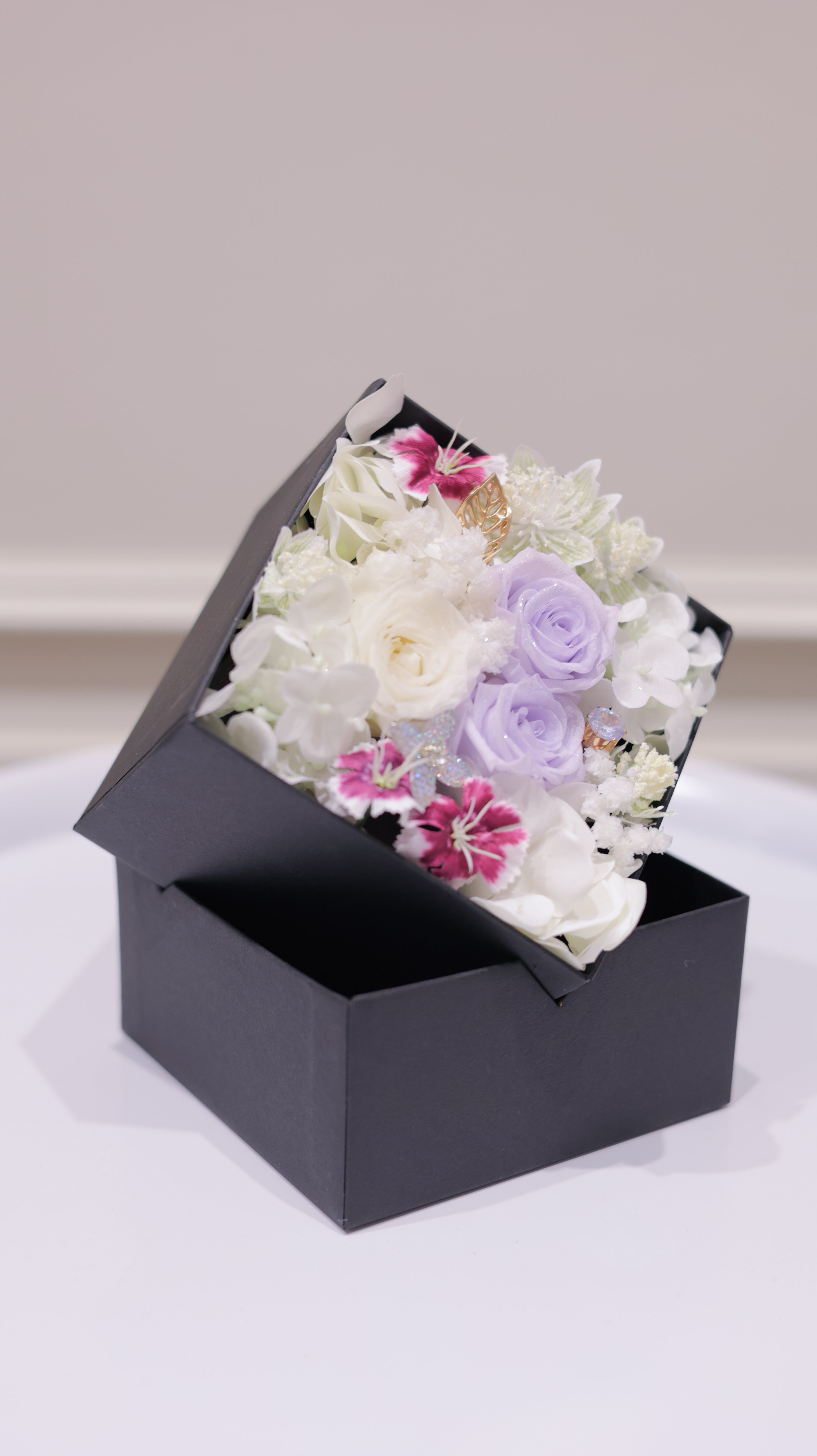 紫月コレクション　エフェメール・エテルネル（ボックスフラワー）ギフトボックス入り